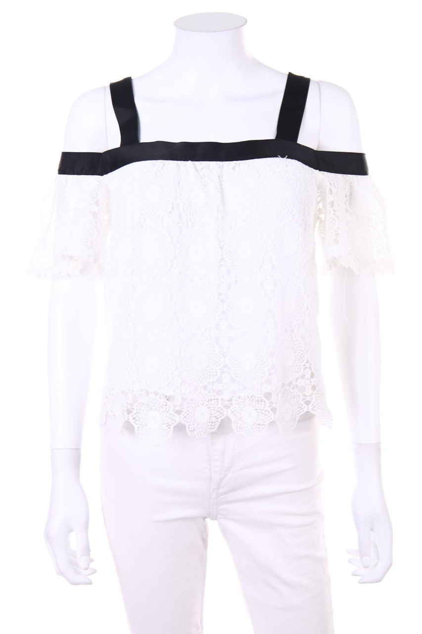 TOPSHOP - Blouse, Open Knit - D 36