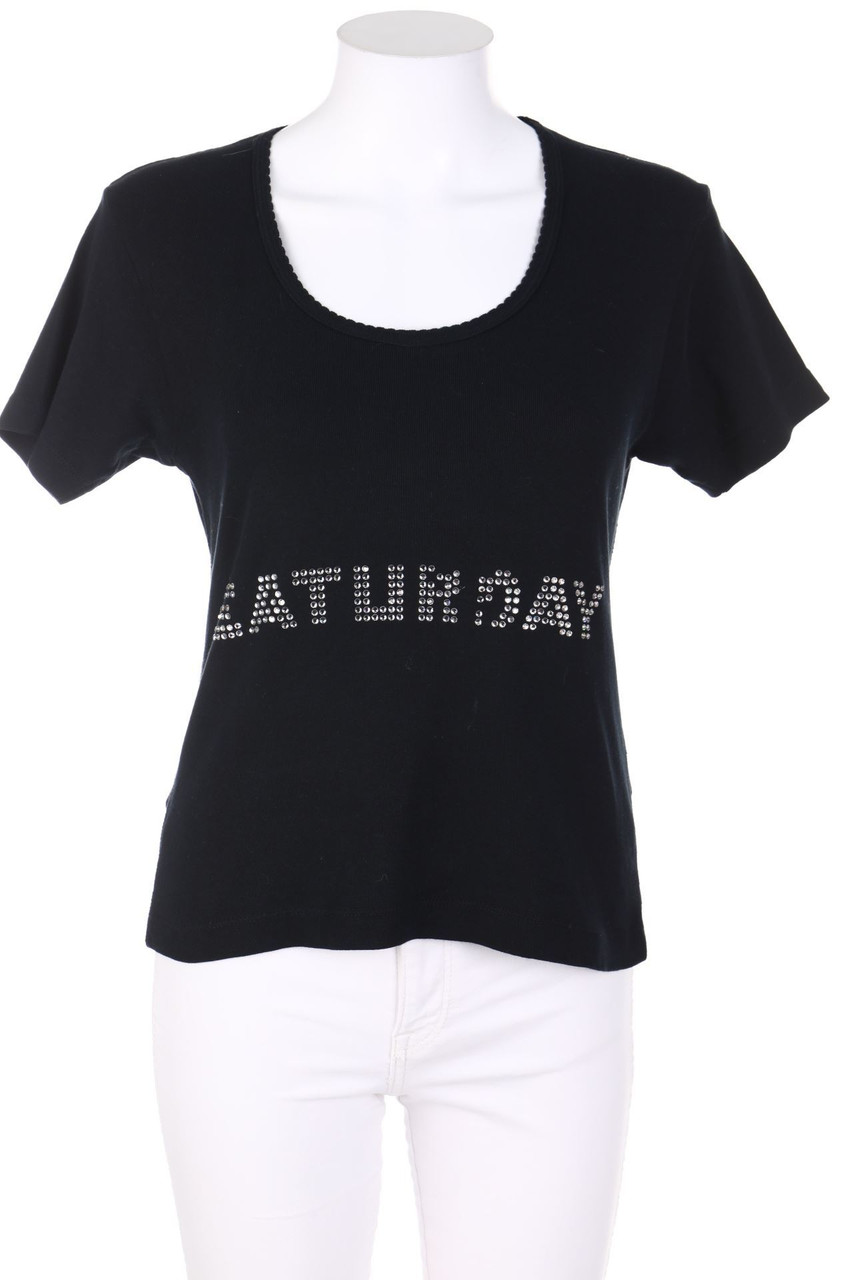 SONIA RYKIEL PARIS - Shortsleeve-Shirt with Rhinestones - M