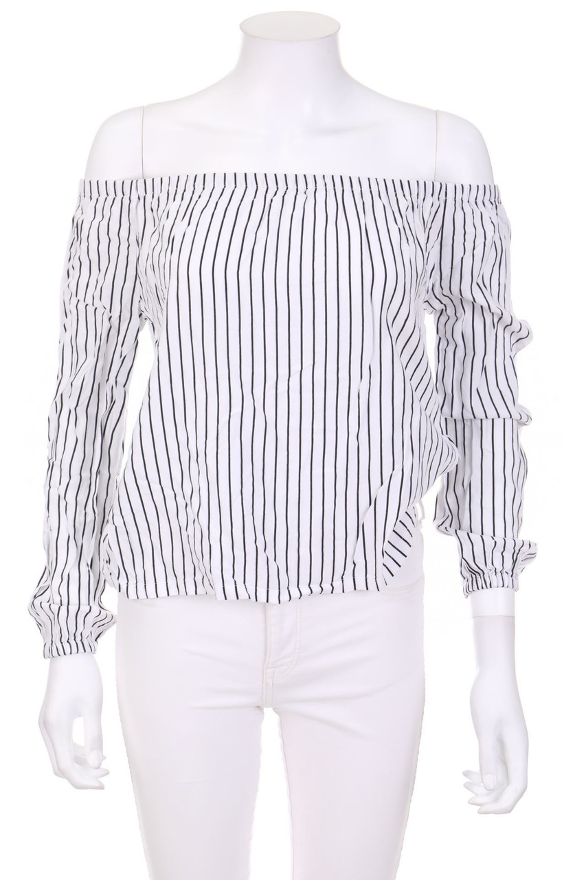 TALLY WEiJL - Off-the-shoulder blouse with Stripes - XS