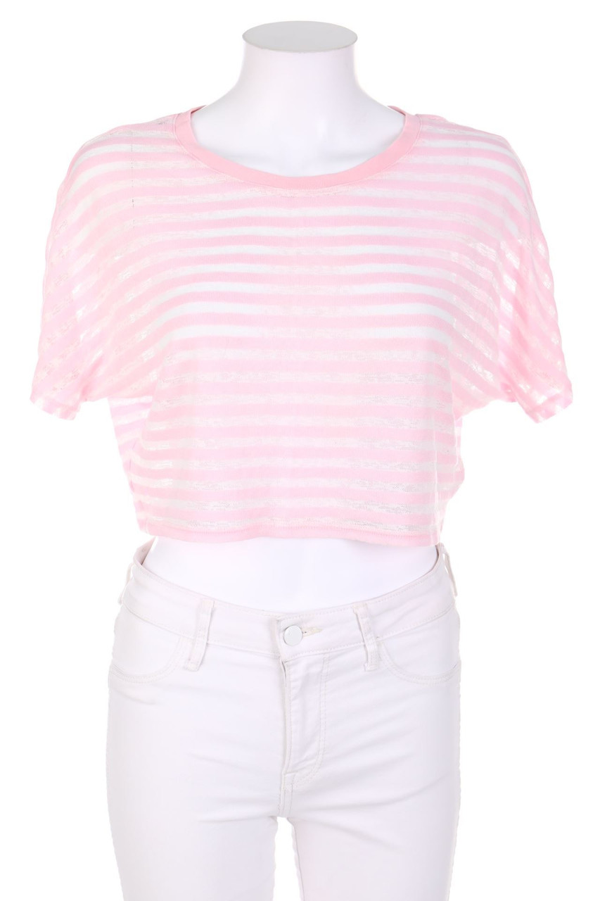 H&M DIVIDED - Oversize-Kurzarm-Shirt mit Streifen - XS