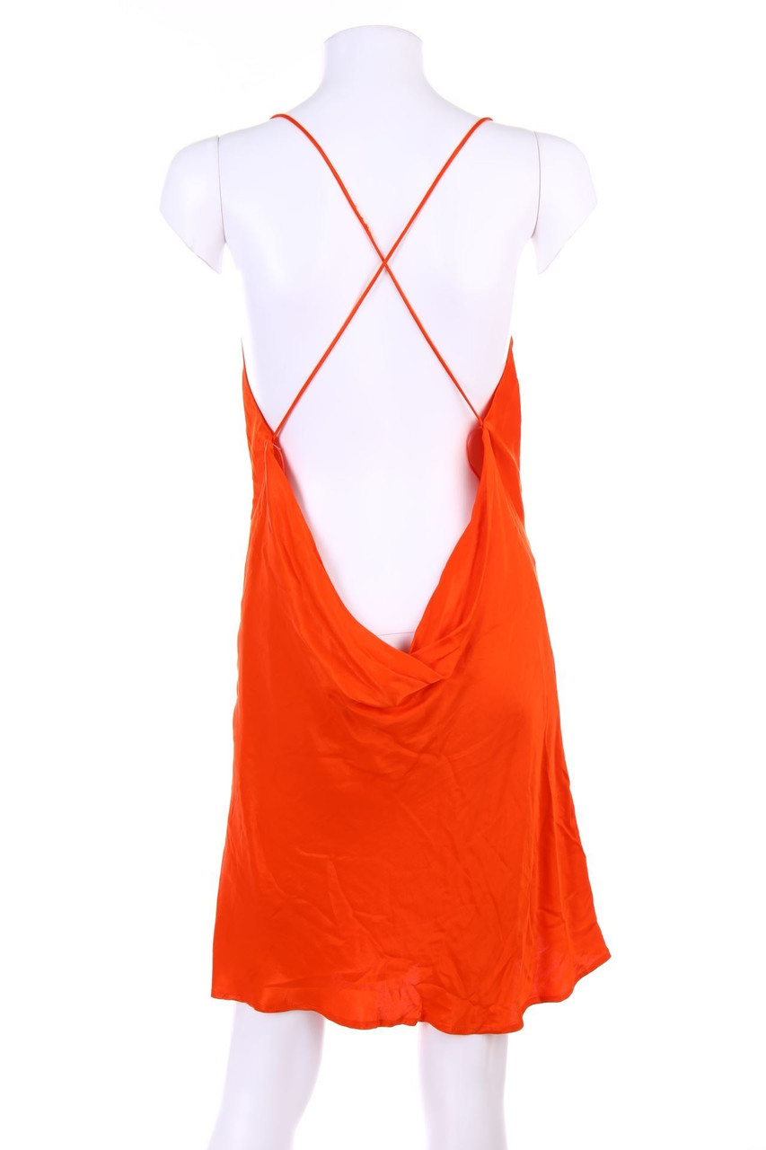 ZARA - Minikleid mit Wasserfall-Ausschnitt - L