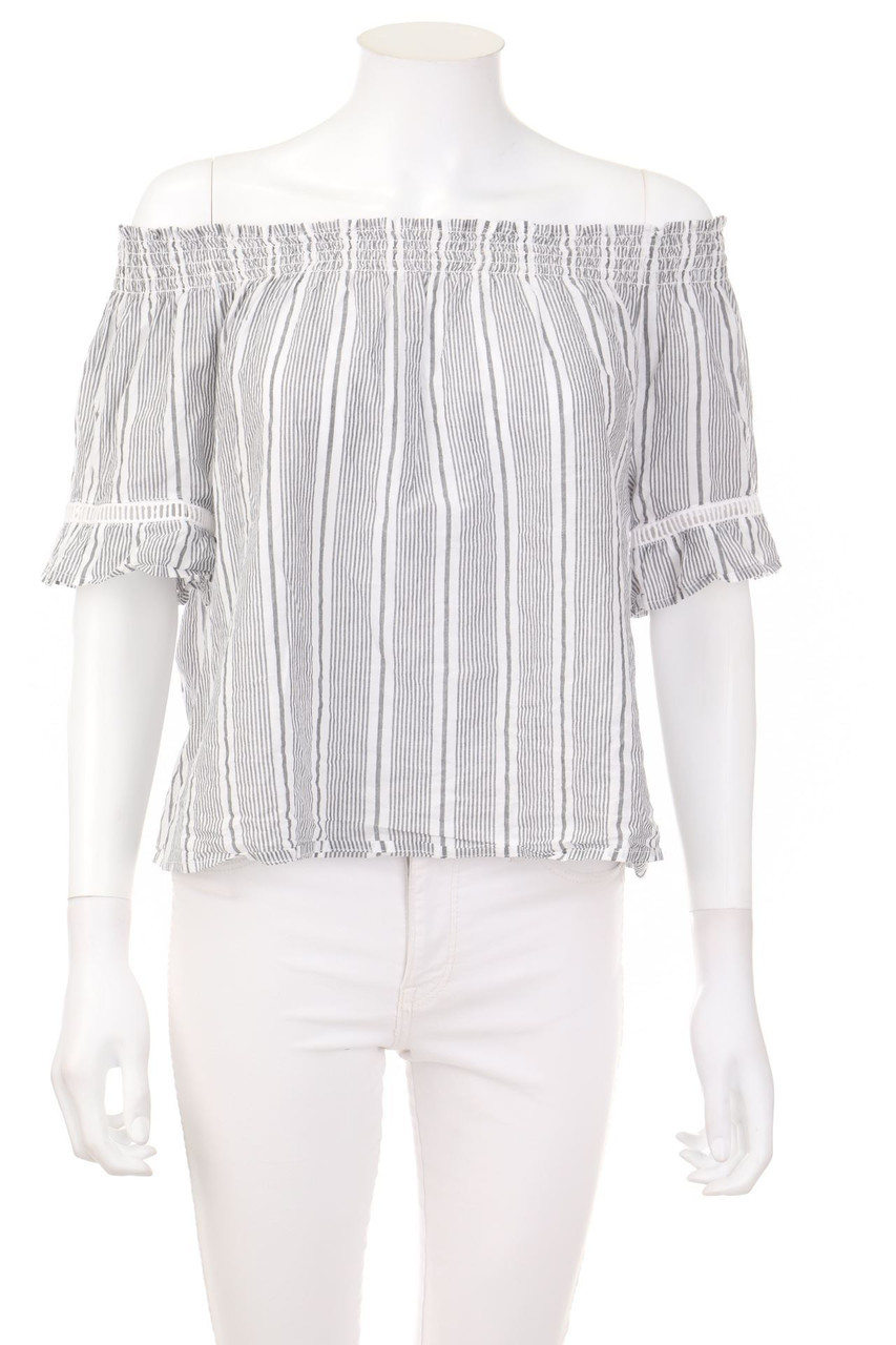 No Label - Off-the-shoulder blouse with Stripes - L