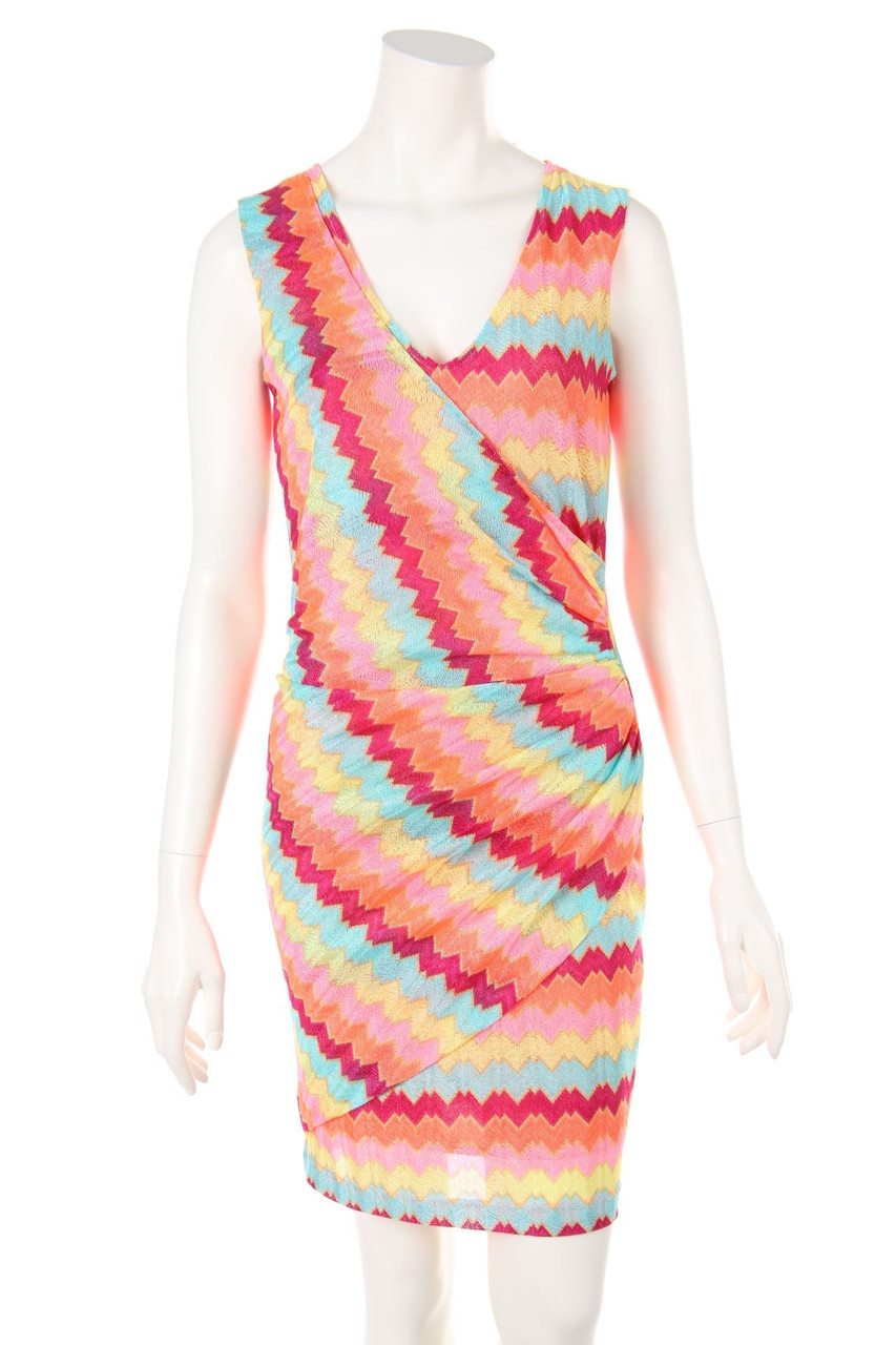 ana alcazar - Dress with Wrap-Effect with Zig Zag Pattern - D 36