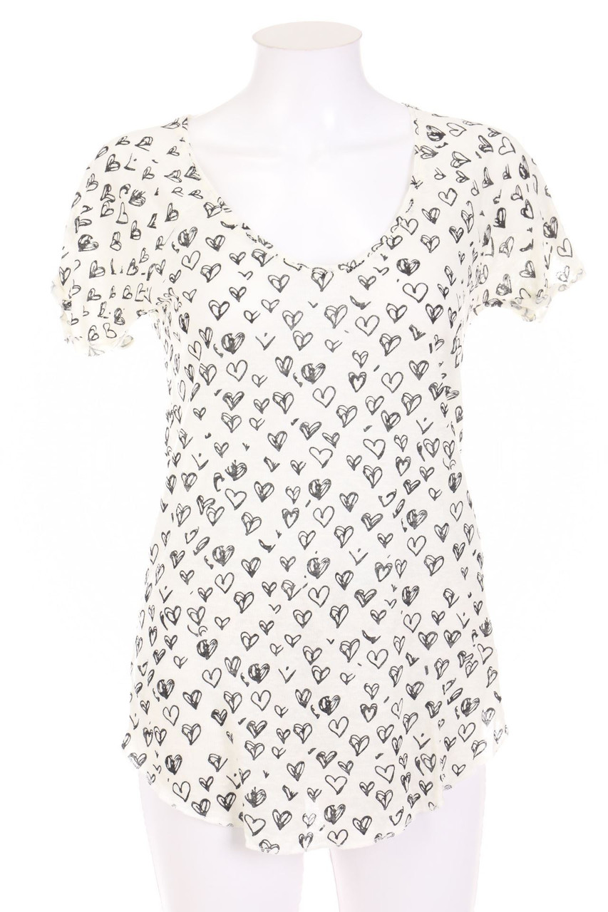 ZARA - Kurzarm-Shirt mit Print - S
