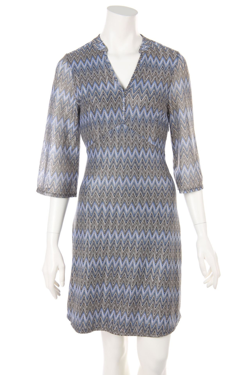 marée - Dress with Zig Zag Pattern - S