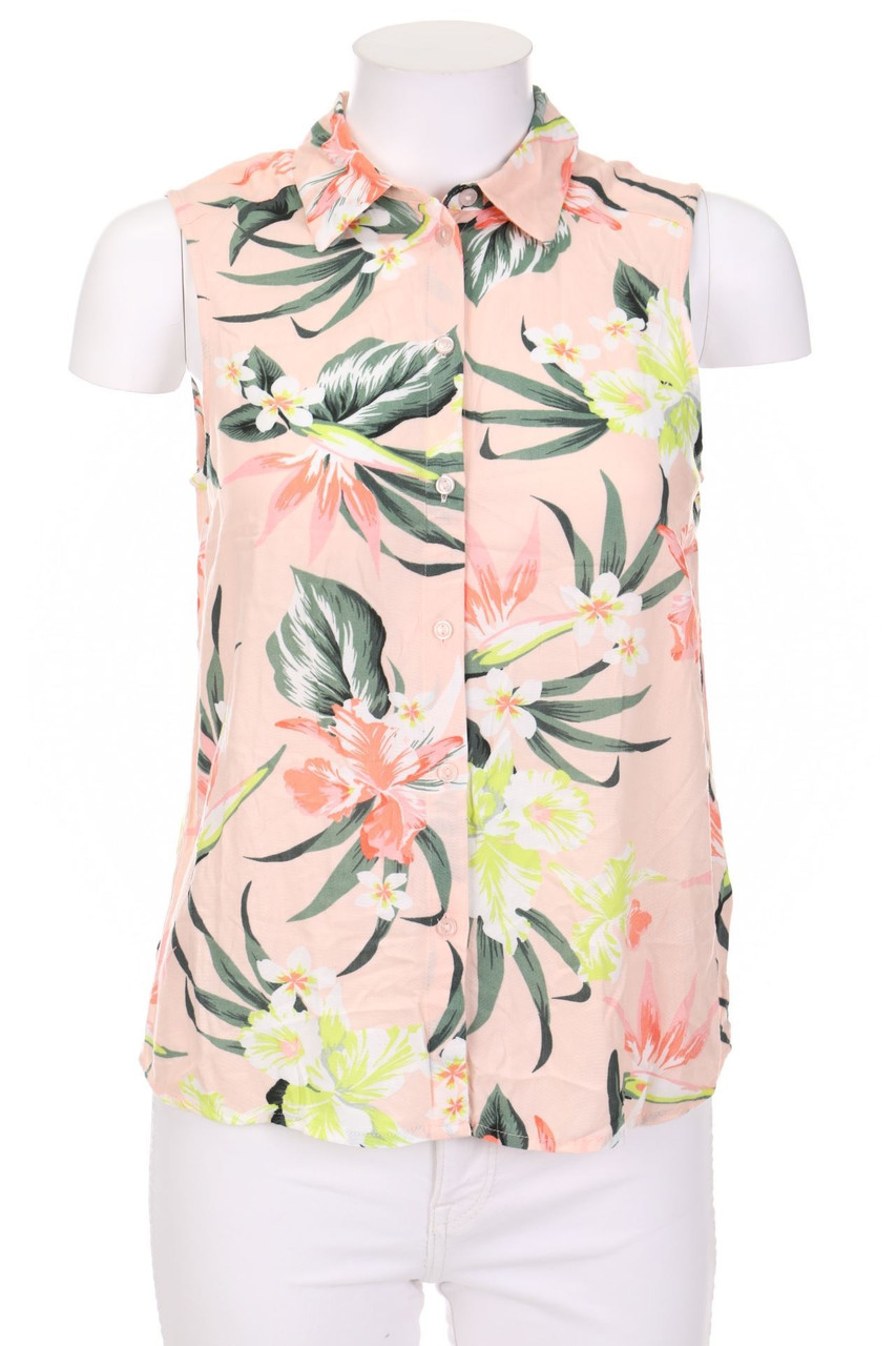 H&M DIVIDED - Blusentop mit Tropical Print - D 32