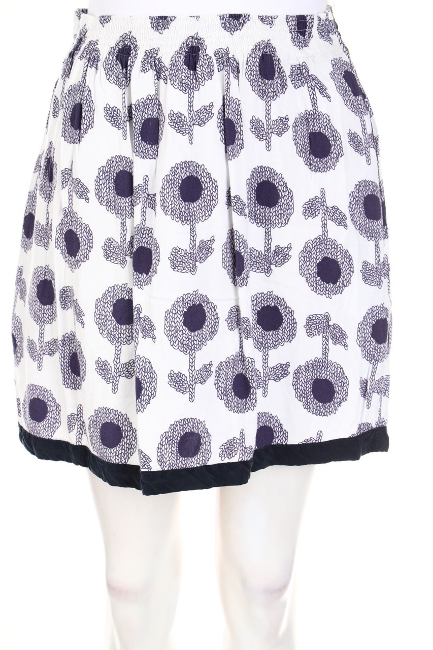 0039 ITALY - Skirt, Crêpe with Flower Print - S