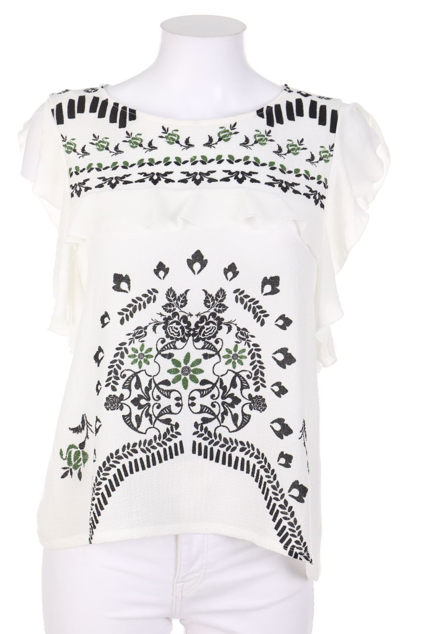 ZARA - Blusentop mit floralem Muster - L