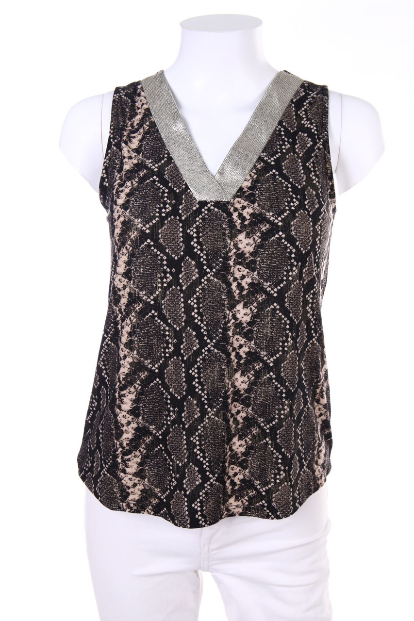 MORGAN - Top with Animal Print - XS