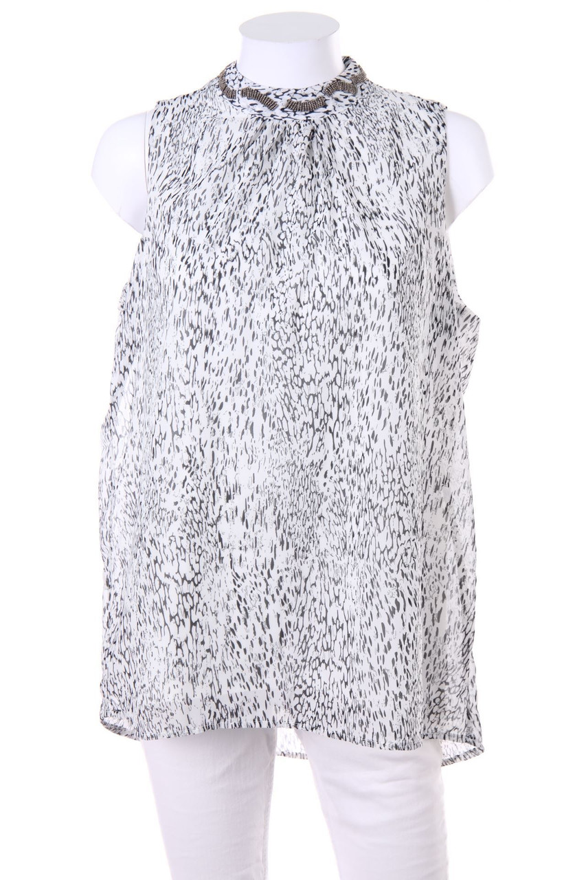 No Label - Blouse Top with Print - D 42