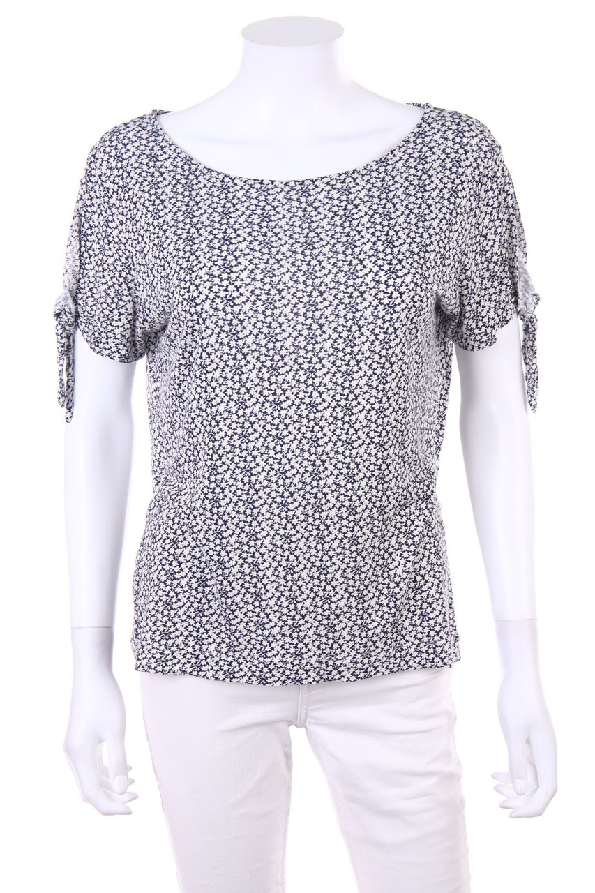 OPUS - Shortsleeve-Shirt with Flower Print - D 36