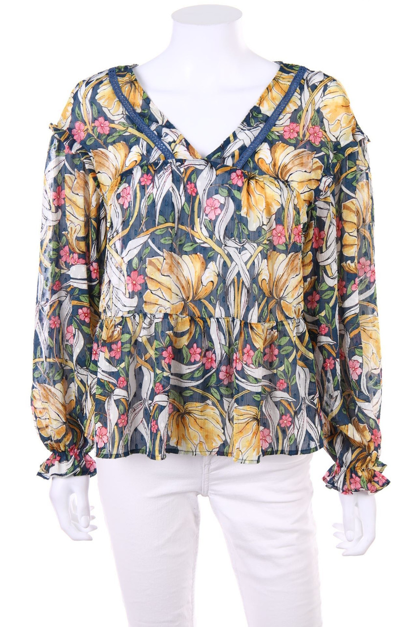 promod - Bluse mit Blumen-Print - D 38-40