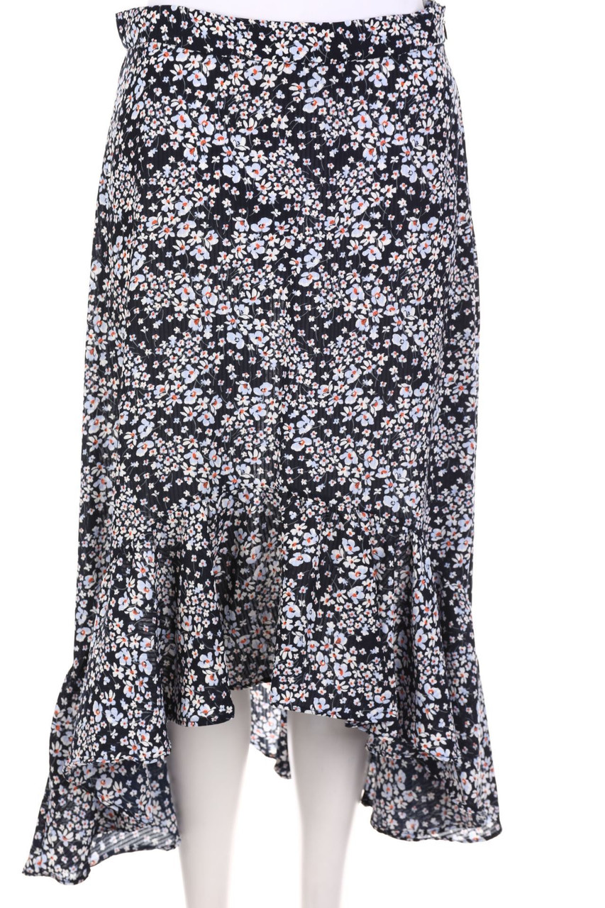 H&M - Rock mit Blumen-Print - D 40