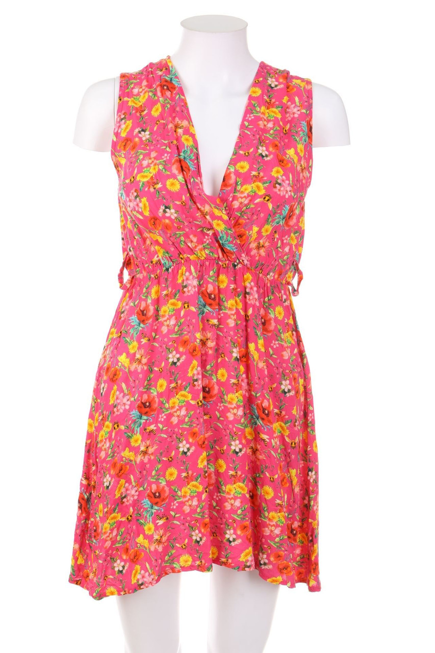 V&L Firenze - Minikleid mit floralem Muster - D 36