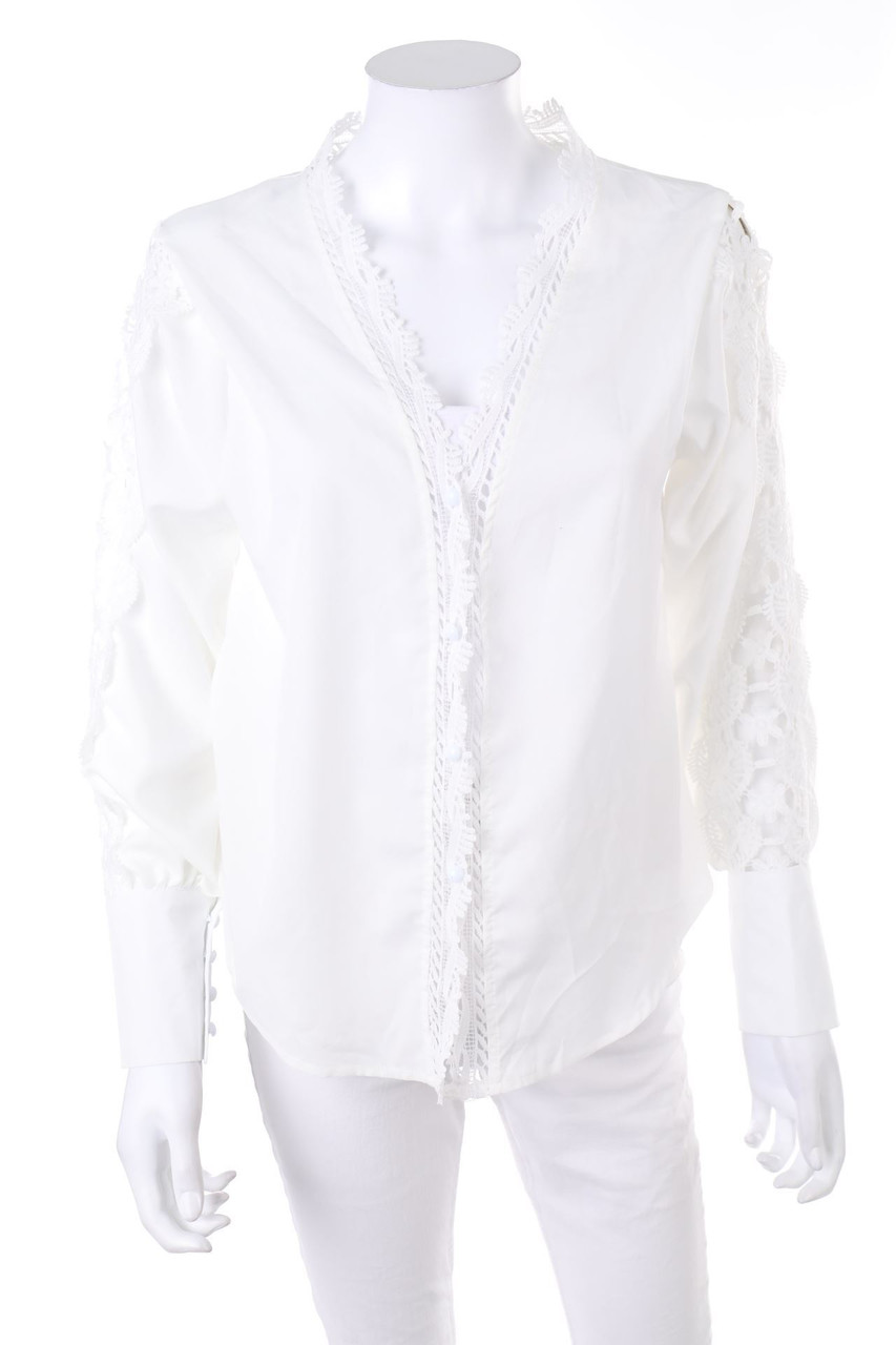 No Label - Blouse with Lace - D 40