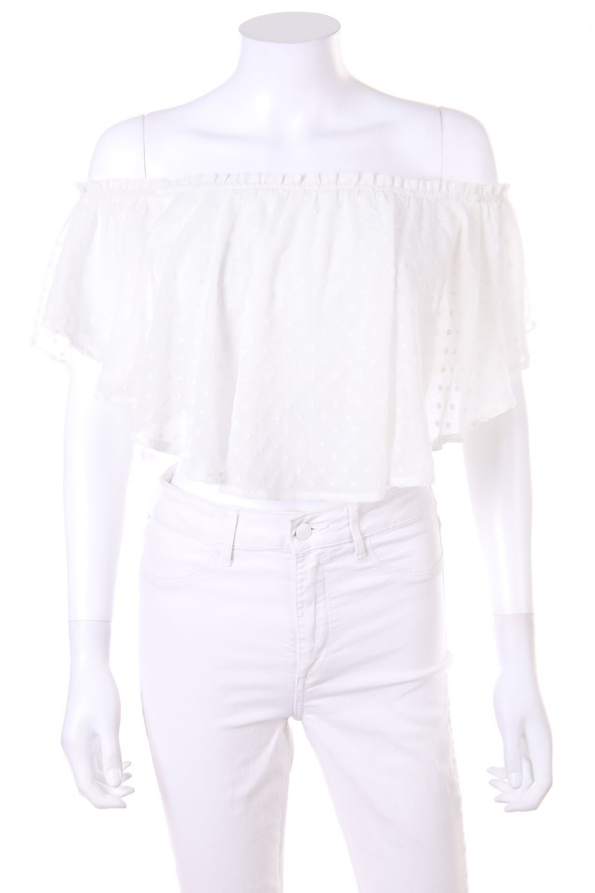 TALLY WEiJL - Cropped-Off-the-shoulder blouse - S