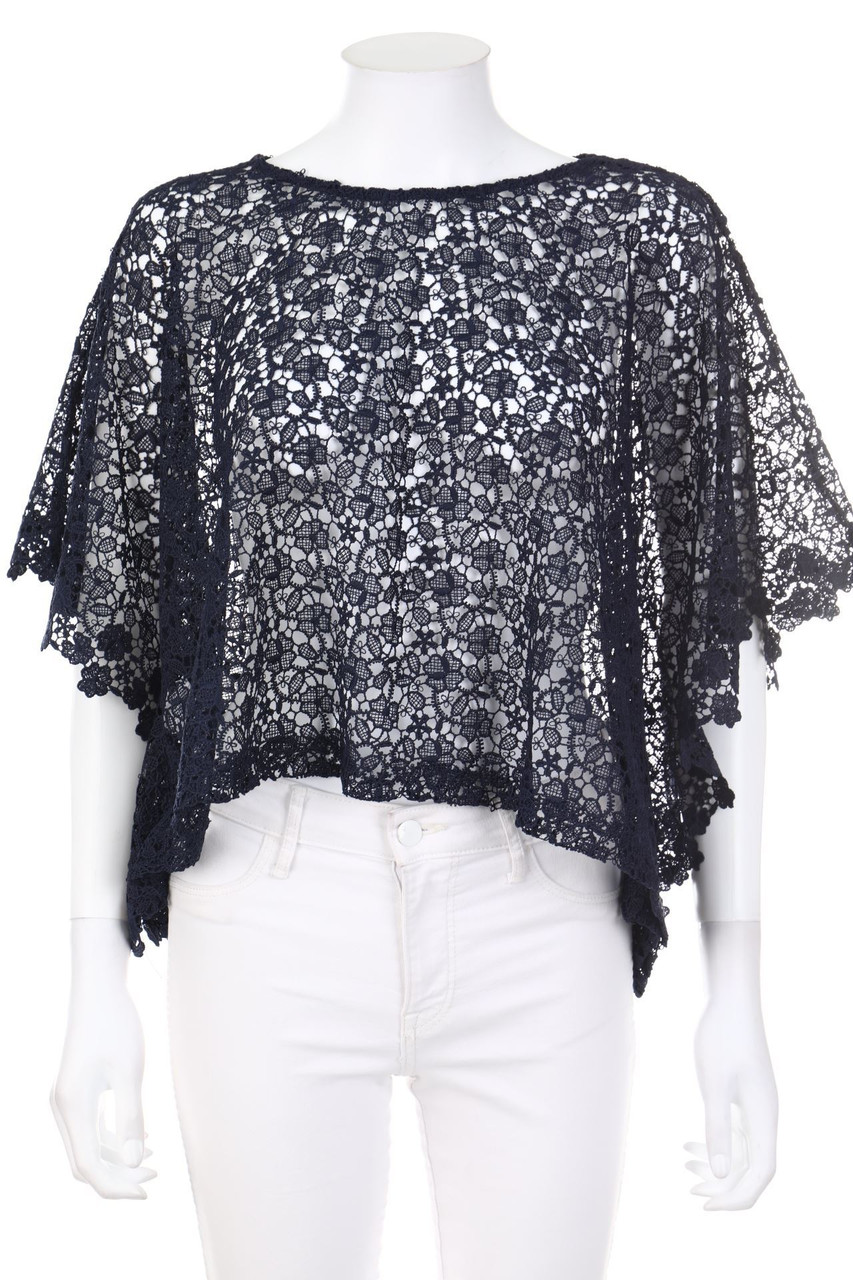 MANGO - Kurzarm-Bluse aus Spitze - ONE SIZE