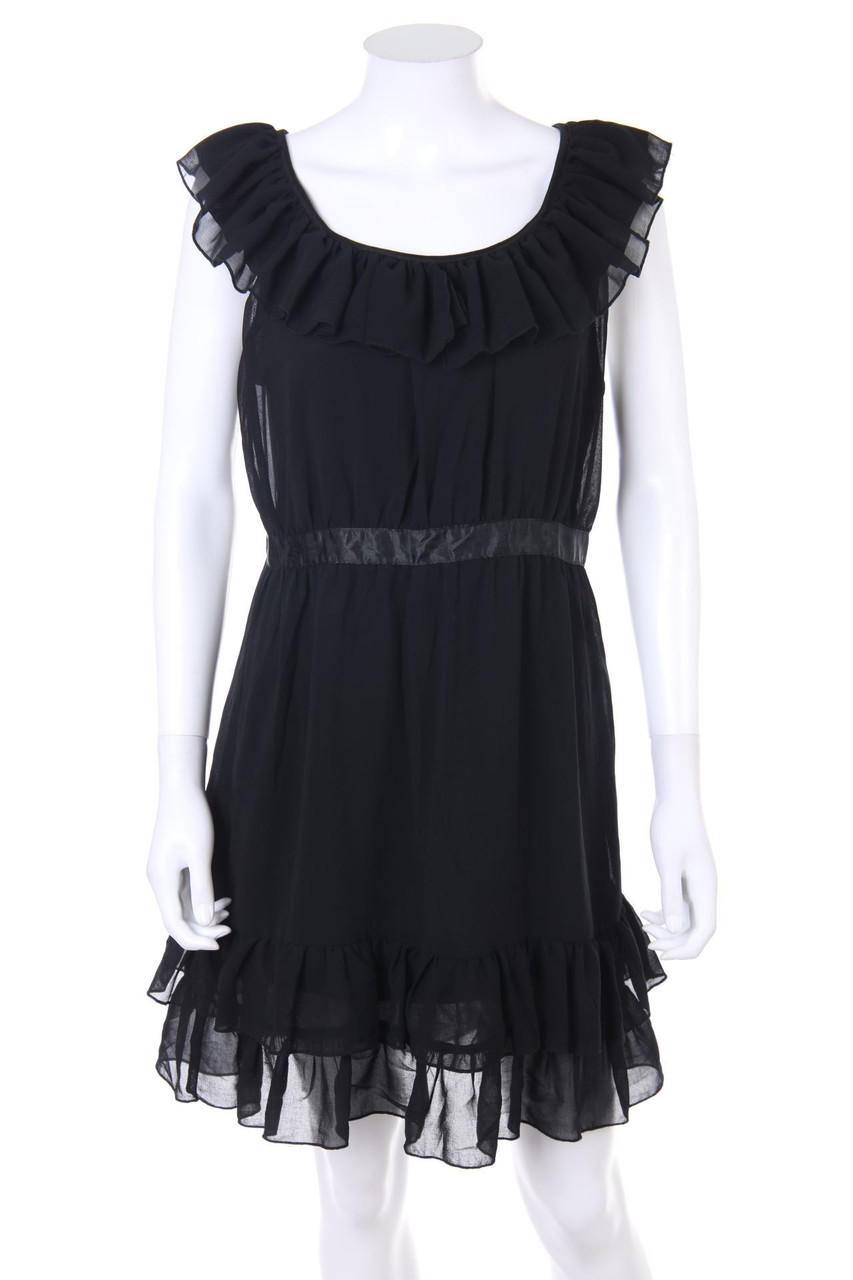 AMISU - Mini-Kleid mit Volants - XS