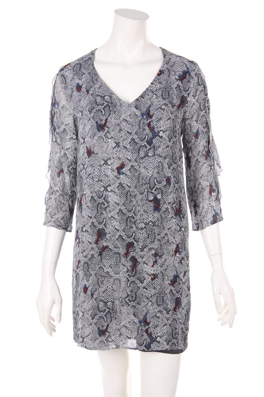 IKKS WOMEN - Mini Dress with Animal Print - D 38