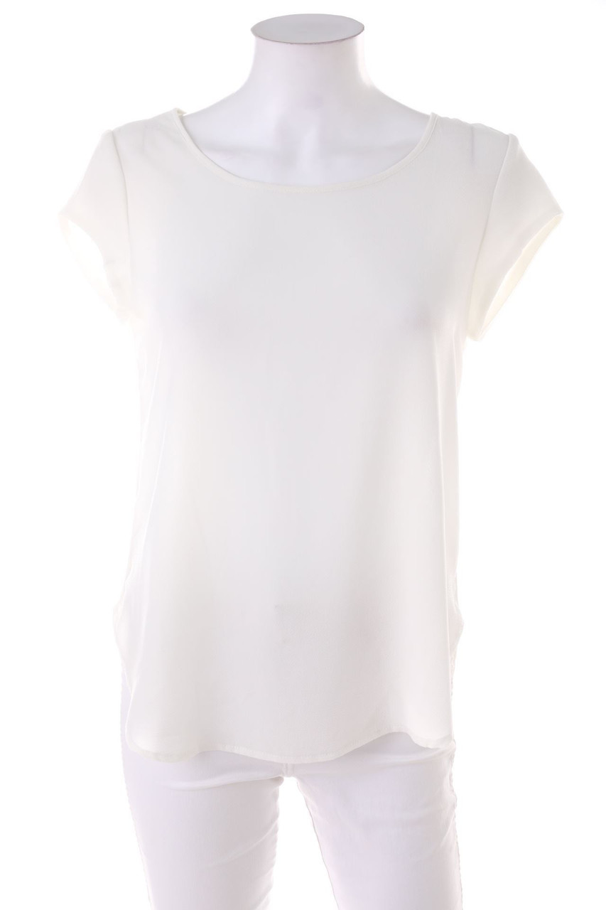 No Label - Shortsleeve Blouse with Zipper Closure - D 36