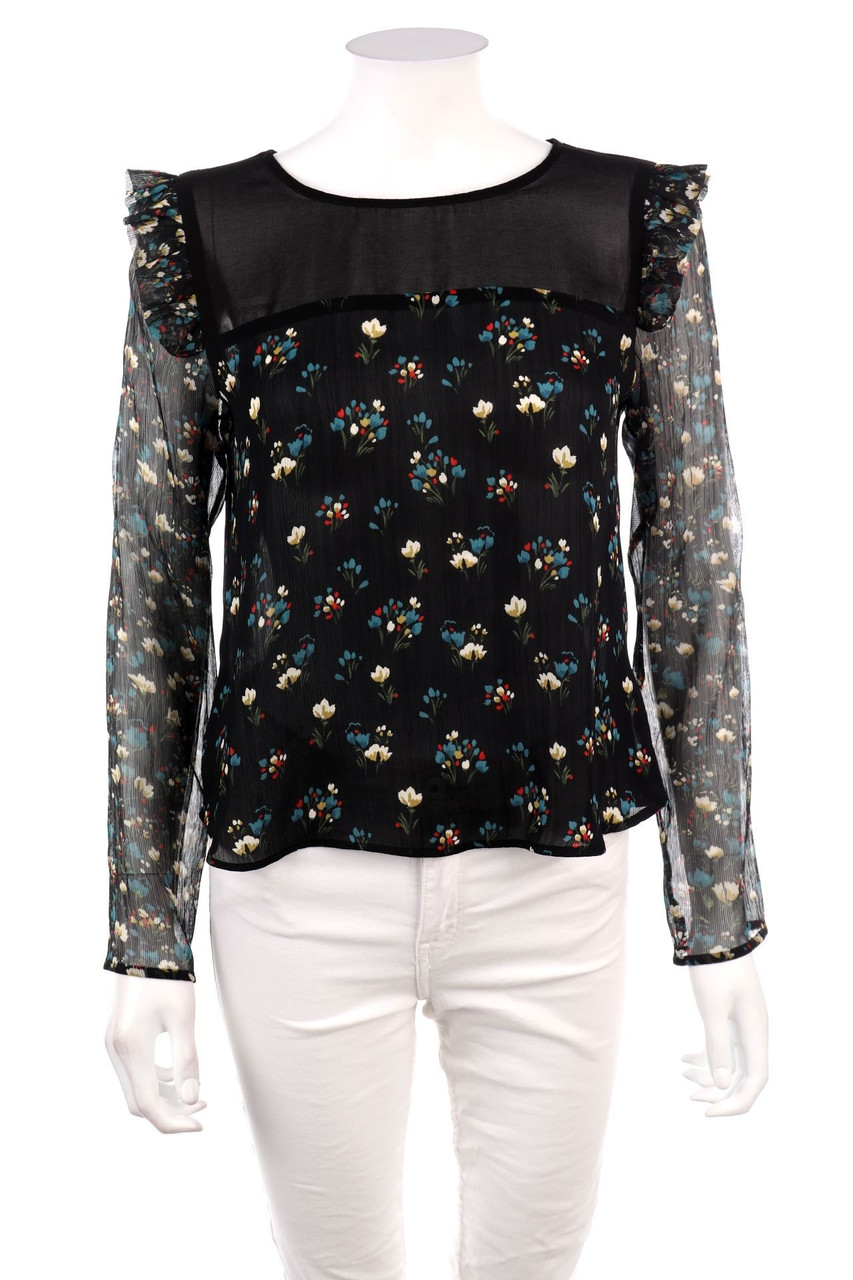 No Label - Blouse with Flower Print - S