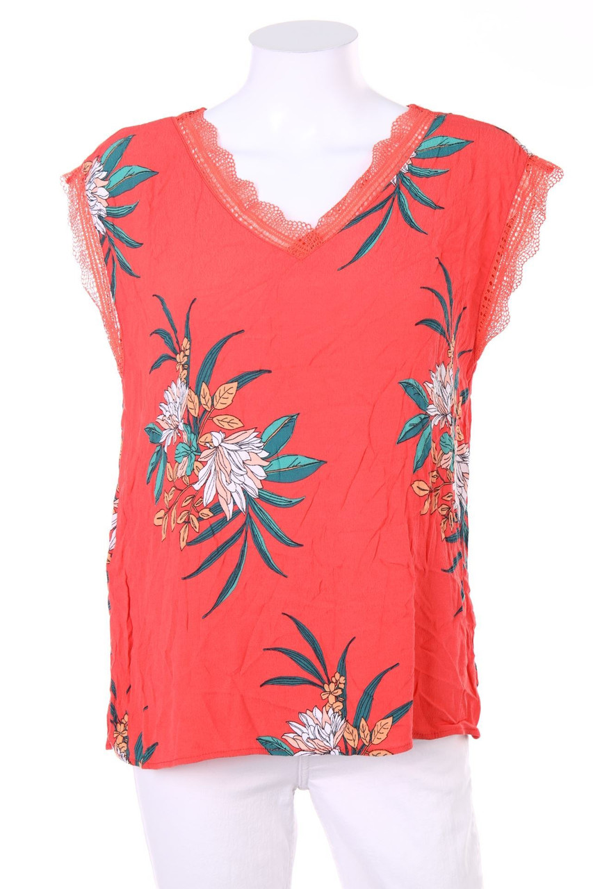 promod - Blusentop mit Blumen-Print - D 42