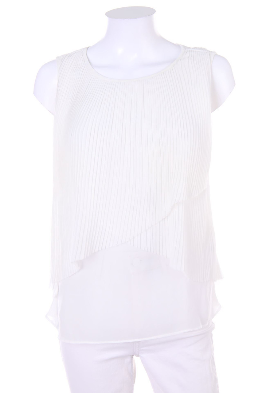 ZARA TRF - Plissee-Blusentop im Layer Look - S