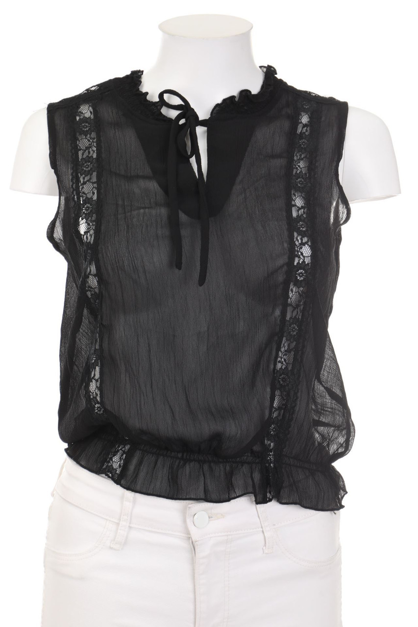 No Label - Blouse Top with Frills - D 36
