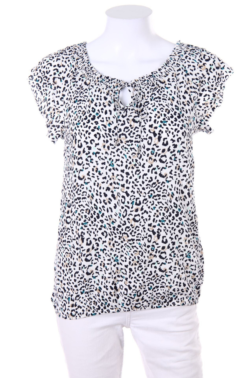 s.Oliver - Shortsleeve Blouse with Animal Print - D 32