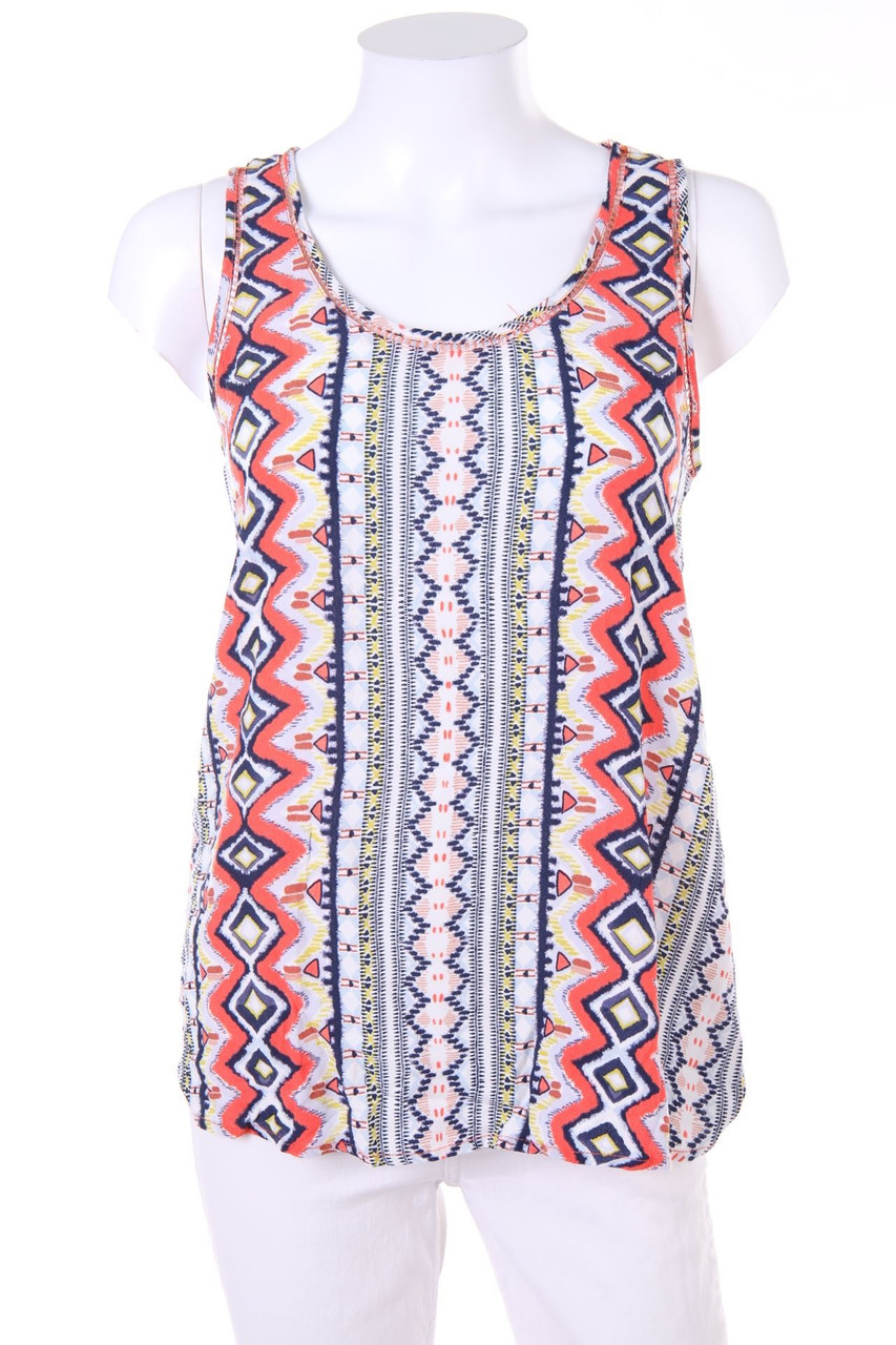 promod - Blusentop mit Ethno-Print - S