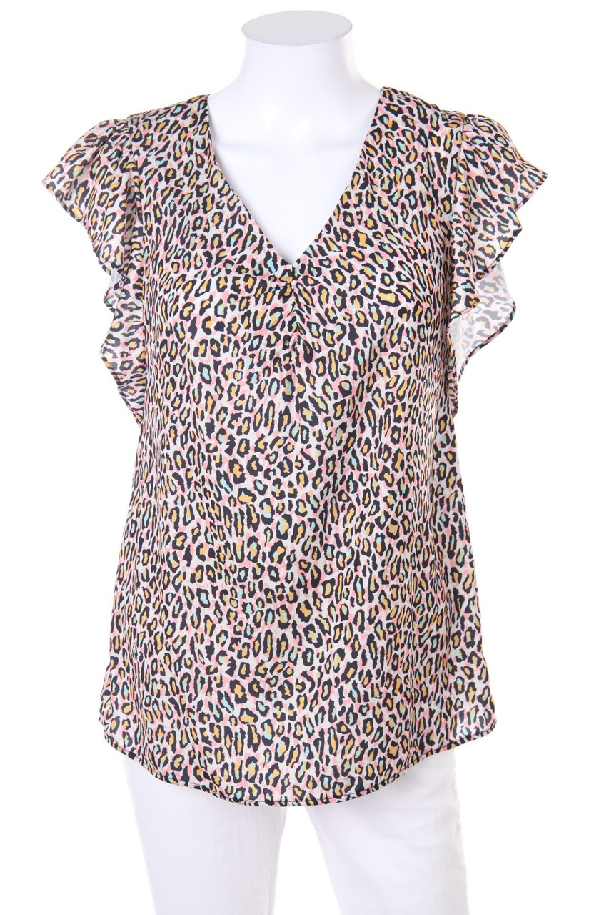 MORGAN - Shortsleeve Blouse with Print - D 36