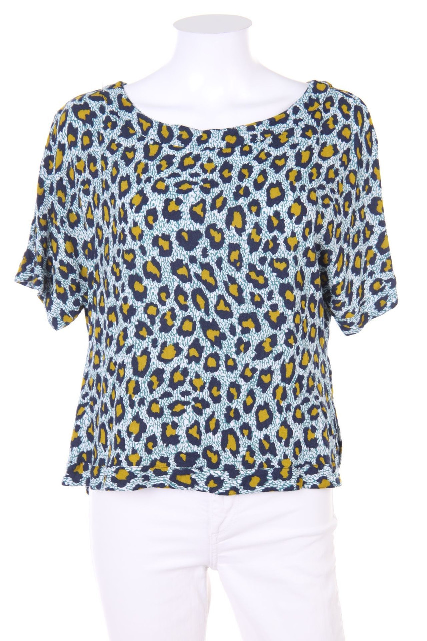 H&M - Bluse mit 3/4-Ärmel mit Leo-Print - D 36