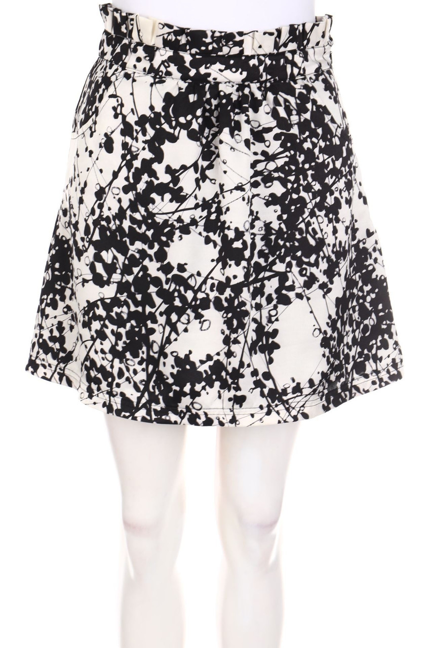 Criss Cross - Paperbag Skirt with Print - S