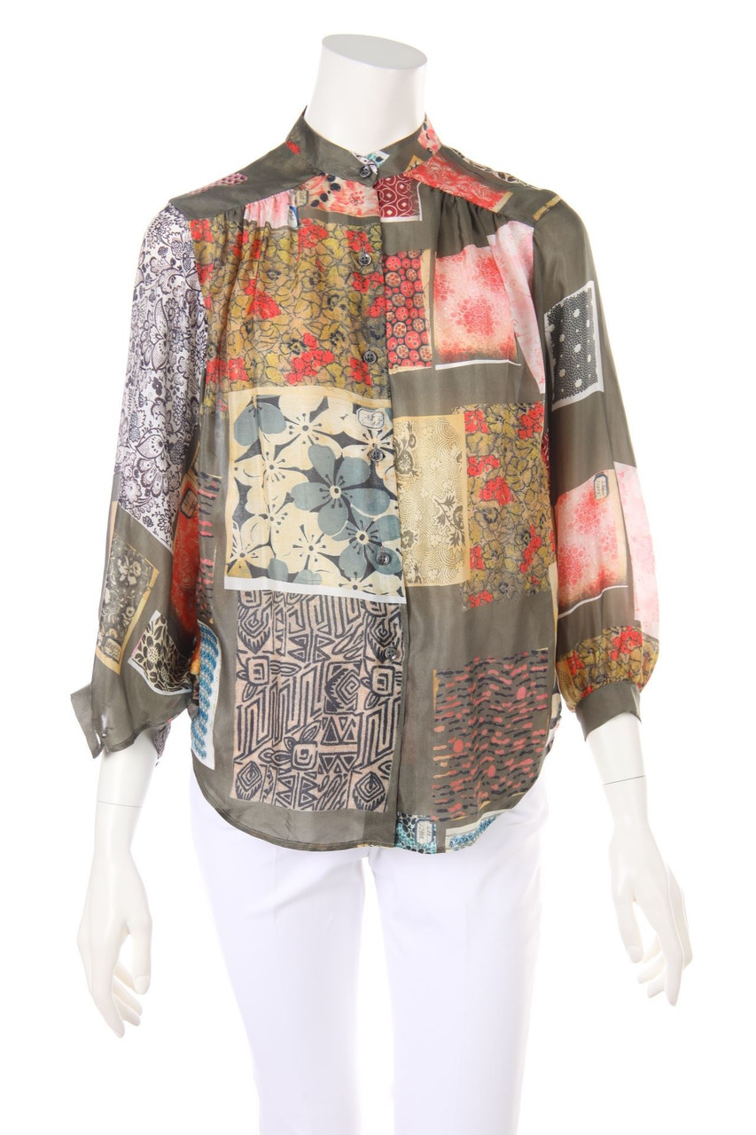 ETRO - Oversize-Seiden-Bluse mit Print - D 34