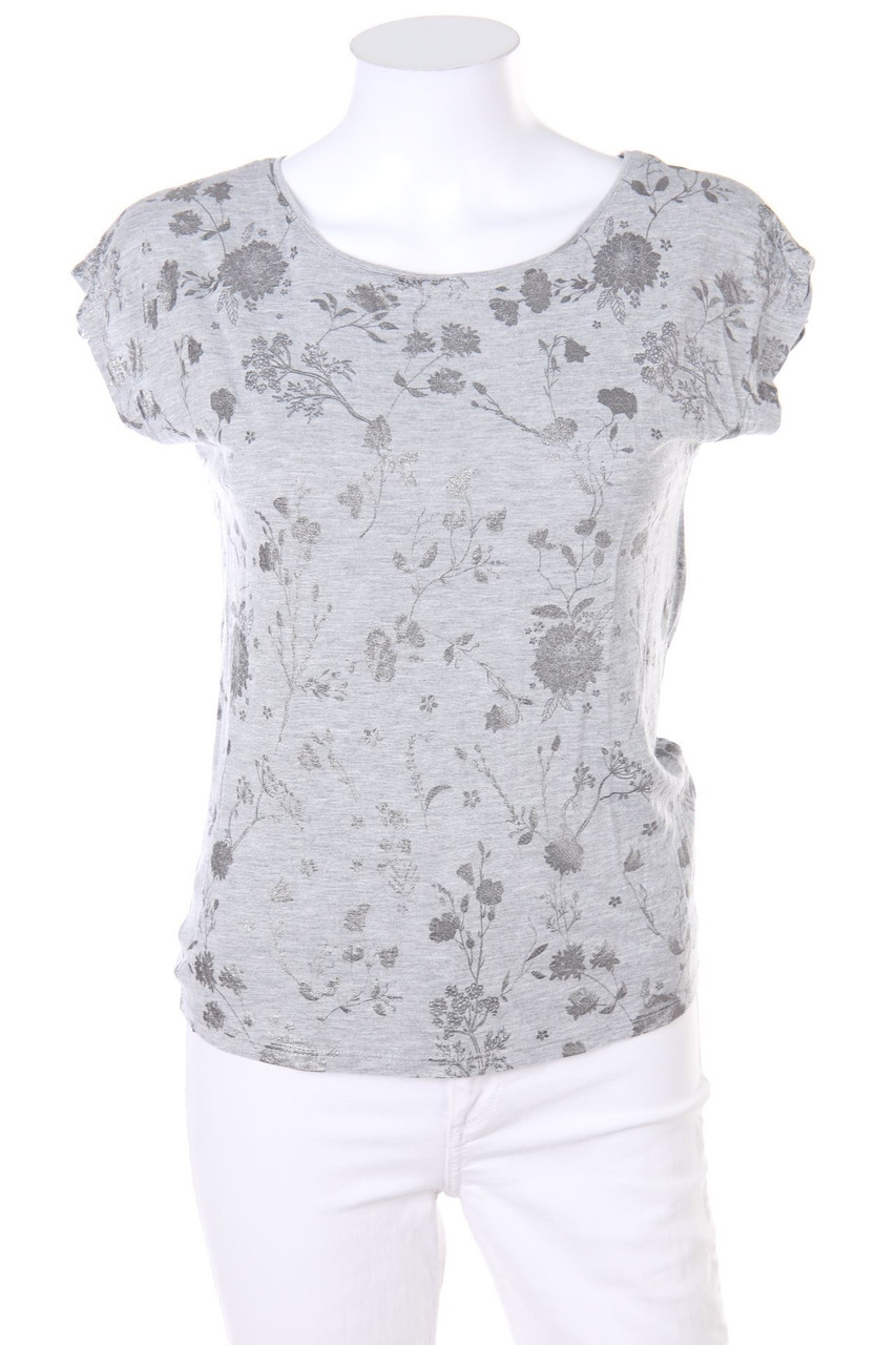 orsay - Print-Kurzarm-Shirt mit Metallic-Effekt - XS
