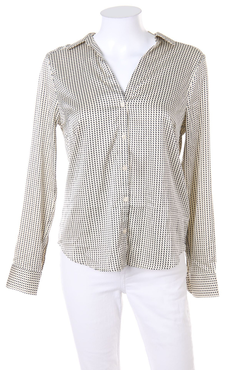 H&M - Hemd-Bluse mit geometrischem Muster - D 38