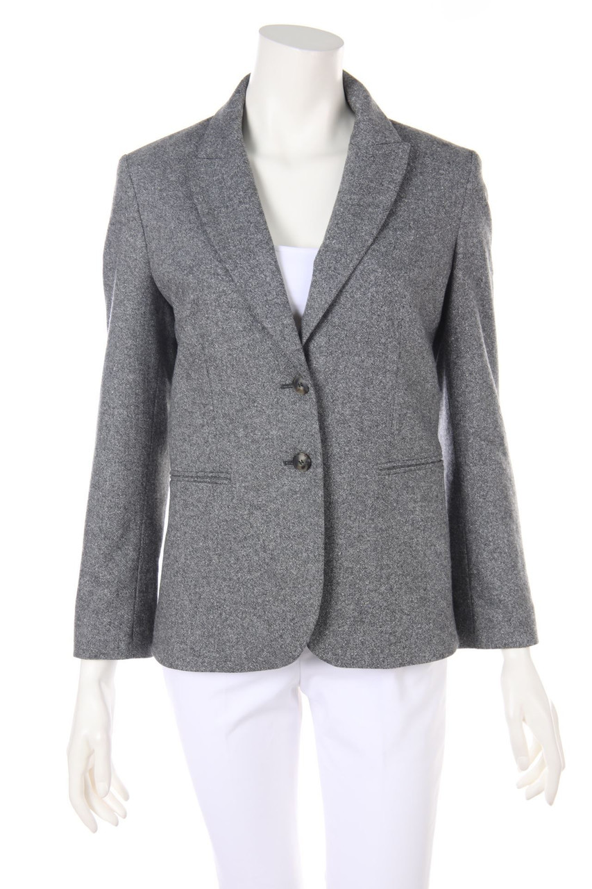 ouí - Blazer mit Reverskragen mit Lambswool - D 36