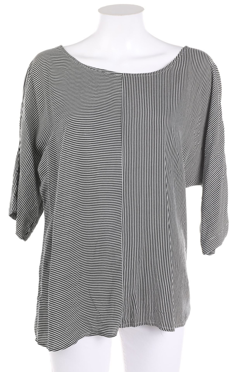 ESPRIT - Streifen-Bluse mit 3/4-Ärmel - M