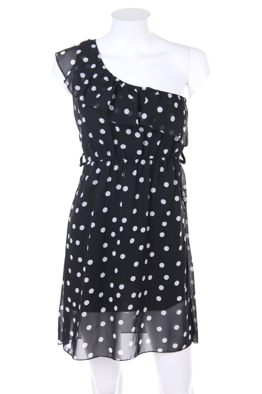 MORGAN - One shoulder-Party Dress with Dots - D 34