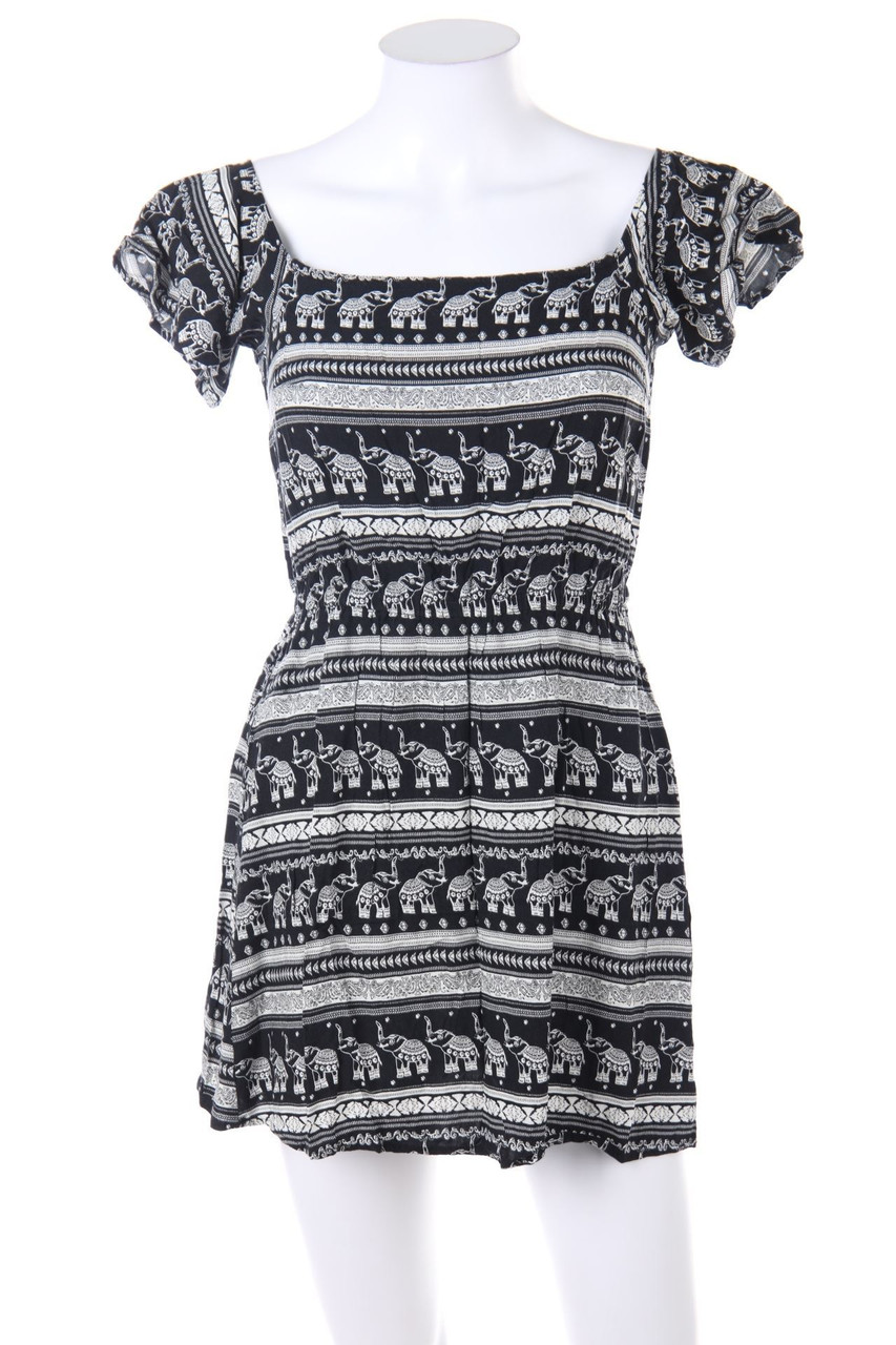 H&M COACHELLA - Carmen-Minikleid mit Print - D 38