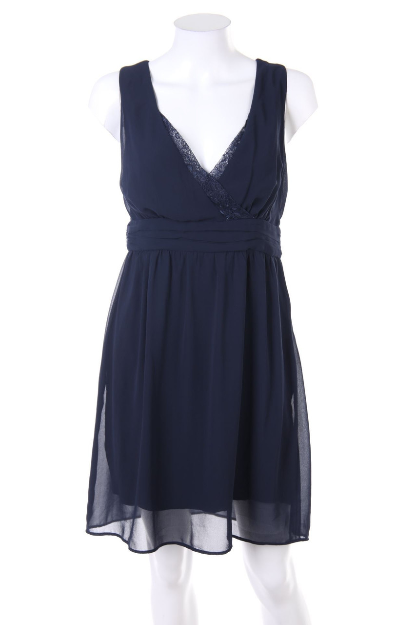 NAF NAF - Party-Kleid mit Spitzen-Einsatz - D 38