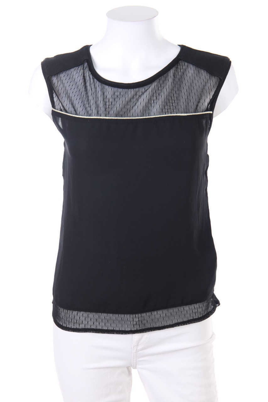 Bershka - Blouse Top with Mesh Insert - S