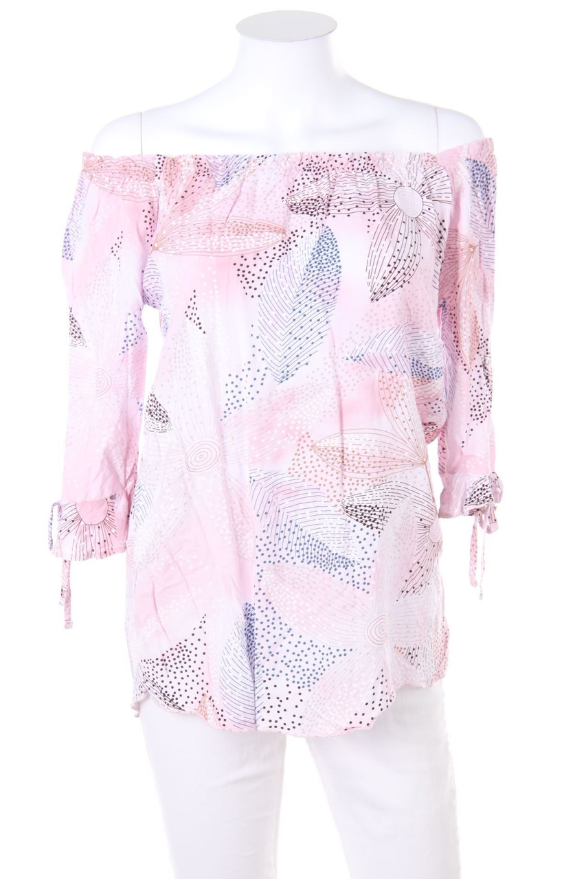 Chicorée - Off-the-shoulder blouse with floral print - XS