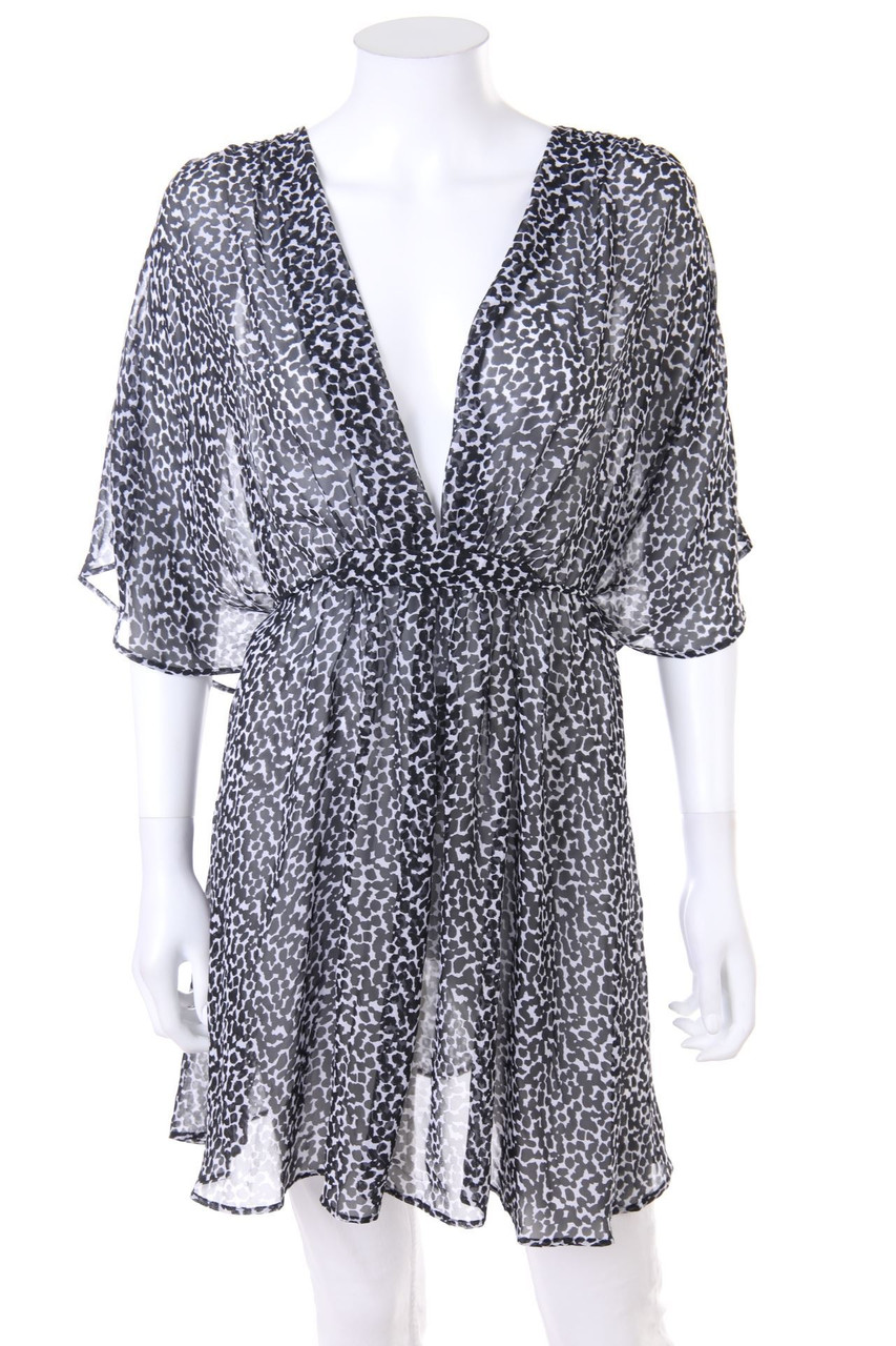 SECONDHAND - Tunic Blouse with Print - ONE SIZE