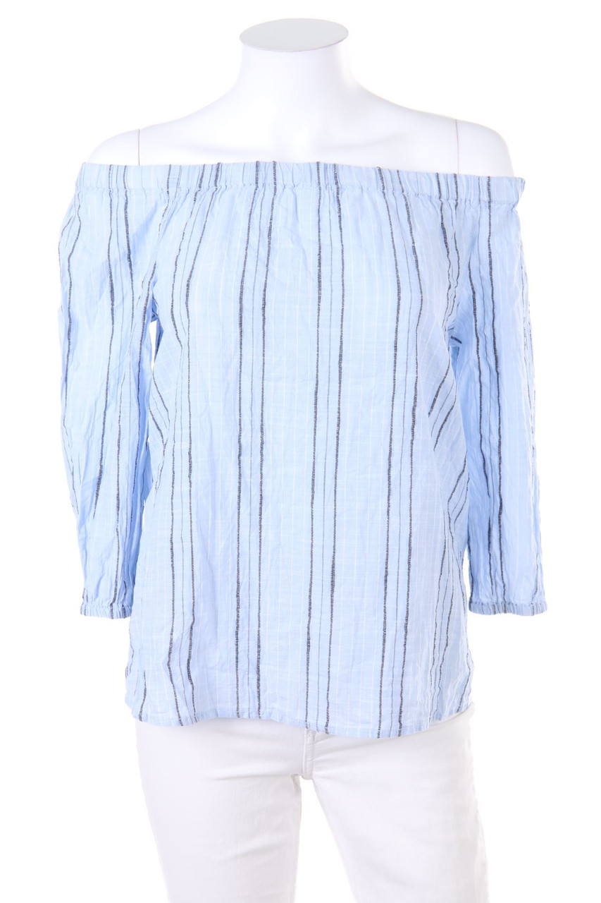 H&M LOGG - Carmen-Bluse mit Streifen - D 32