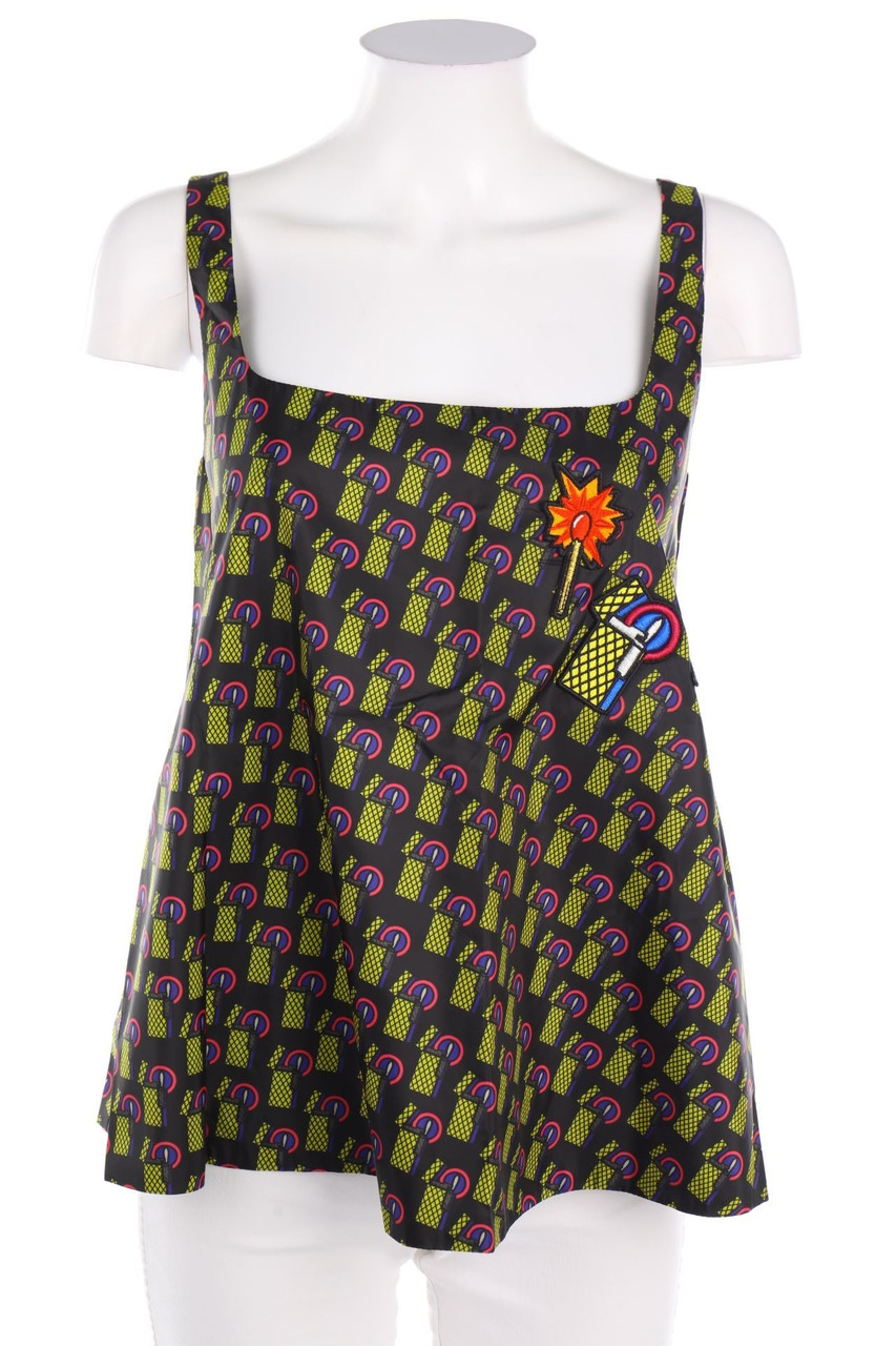 Simona Corsellini - Blouse Top, A-Line with Patches - D 34