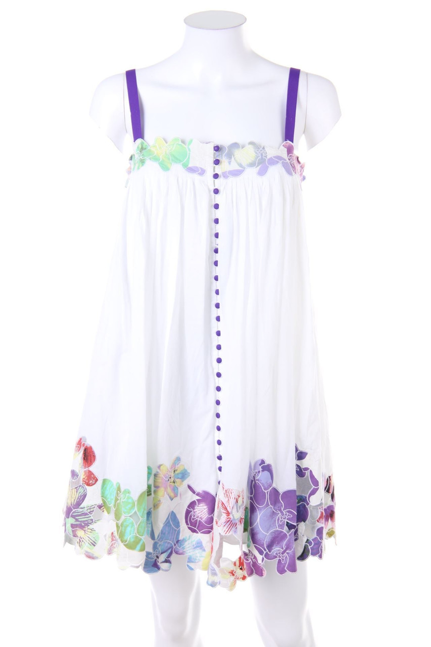 CATHERINE MALANDRINO - Mini Dress with floral print - D 38