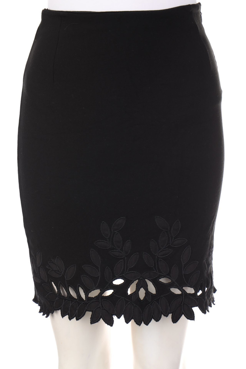 H&M - Minirock mit Stickereien mit Cut-outs - XS