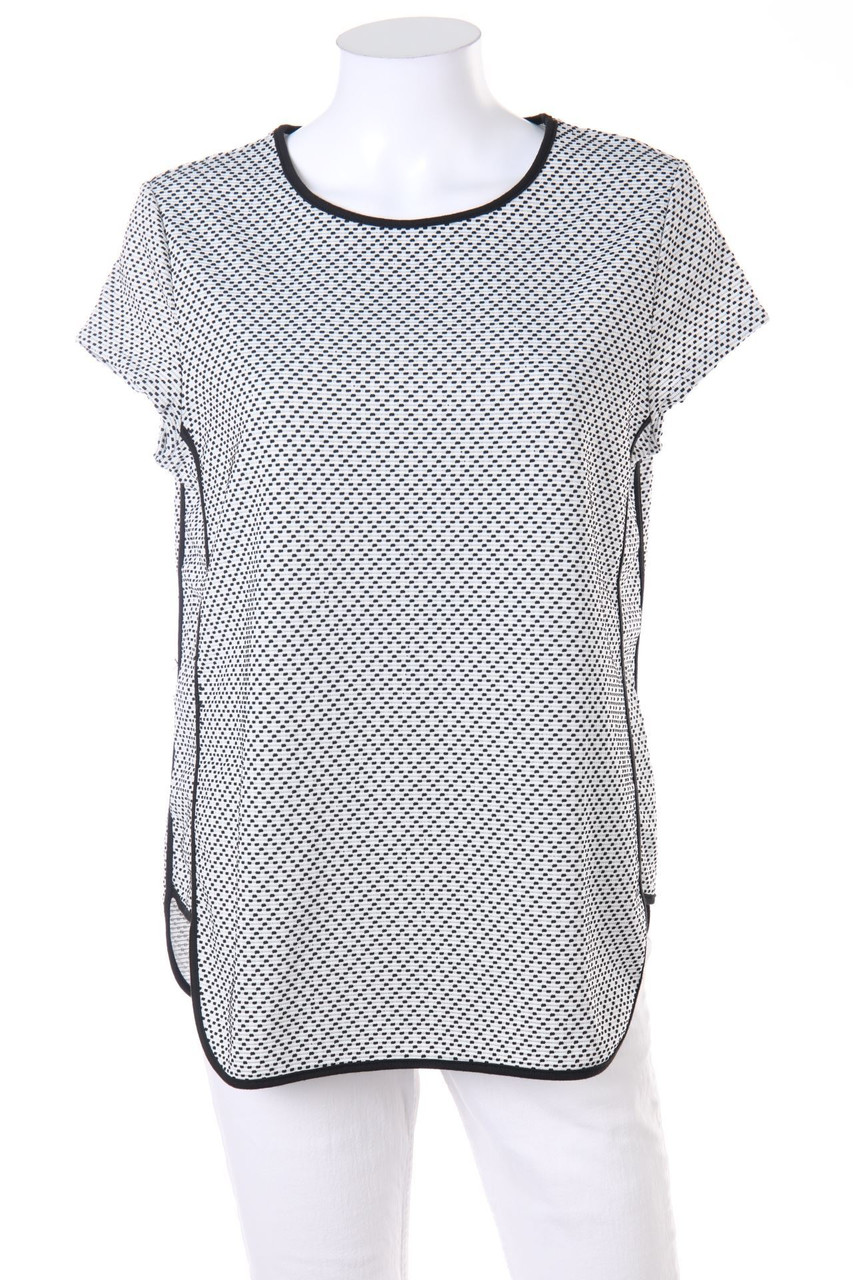 promod - Kurzarm-Bluse mit Pünktchen - D 44-46