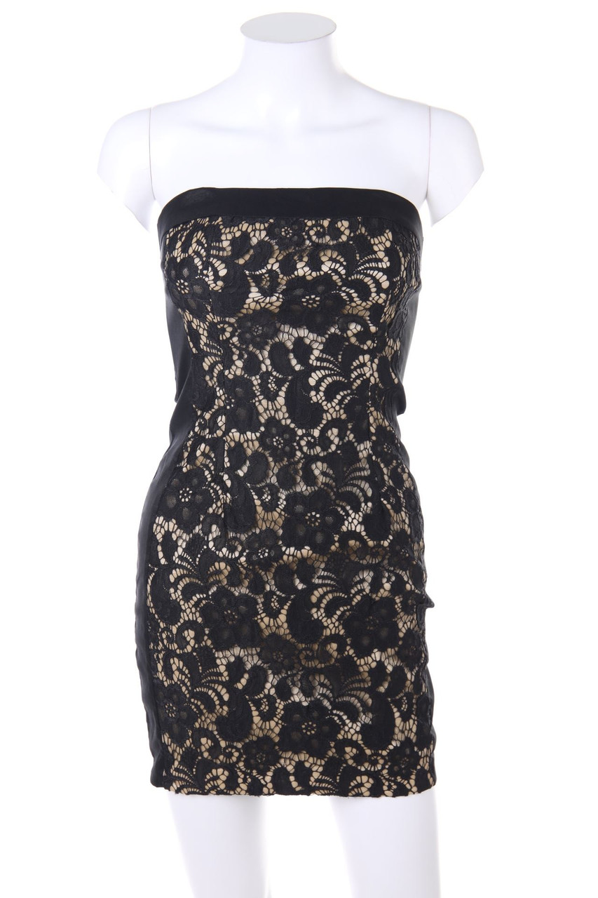 Ohne Label - Party-Kleid mit Spitzen-Einsatz - D 30